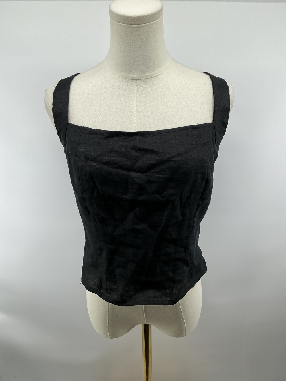 100% European Linen Halter Top